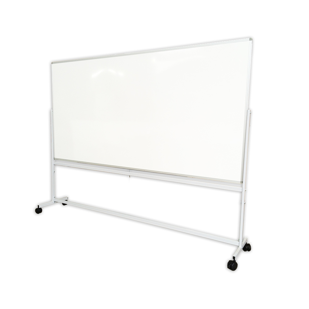 PORCELAIN WHITEBOARD + PIVOTING MOBILE STAND | Double Sided image 2
